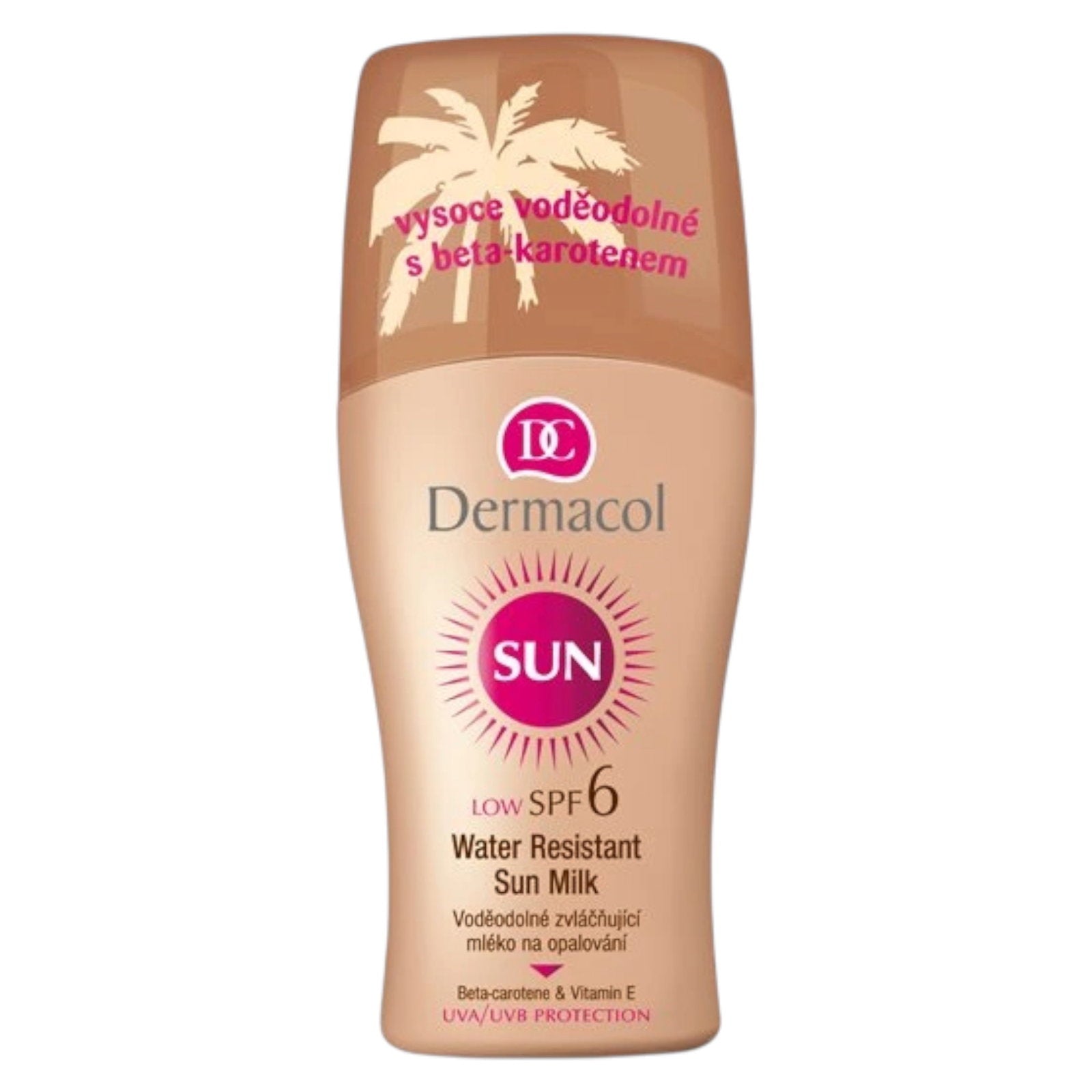 Dermacol, Sun, Water-Resistant, Sunscreen Milk, SPF 6, 200 ml *Tester