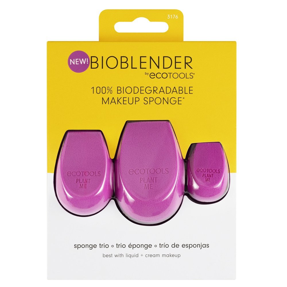 Set Trio, EcoTools, Bioblender, Makeup Sponge, Purple, 3 pcs