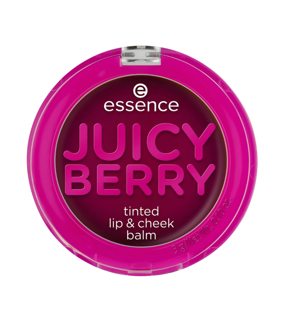Essence, Juicy Berry Tinted, Lip & Cheek Balm 2-In-1, Violet, 3 g