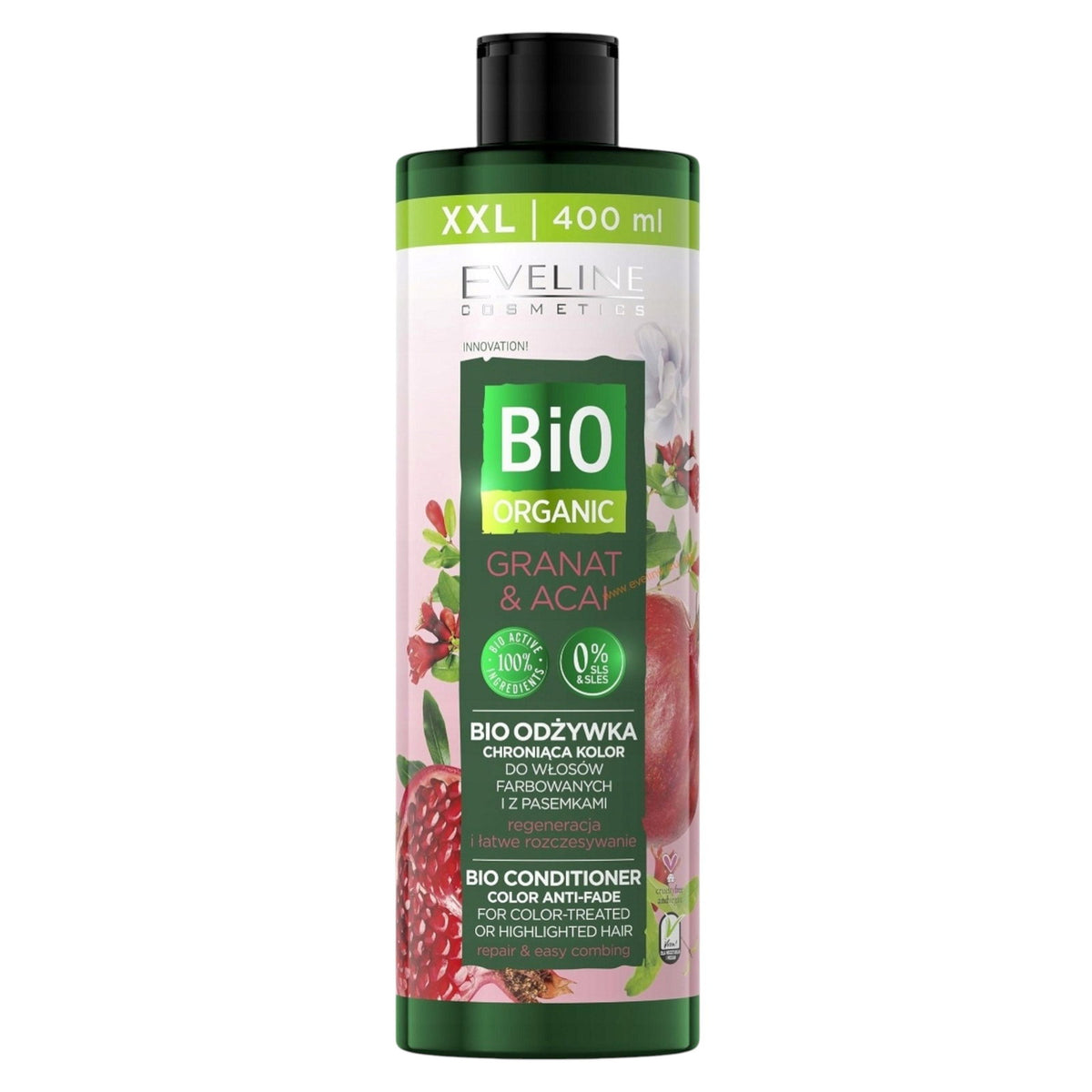 Eveline Cosmetics, Bio Organic, Hair Conditioner, Anti-Fade, 400 ml *Tester
