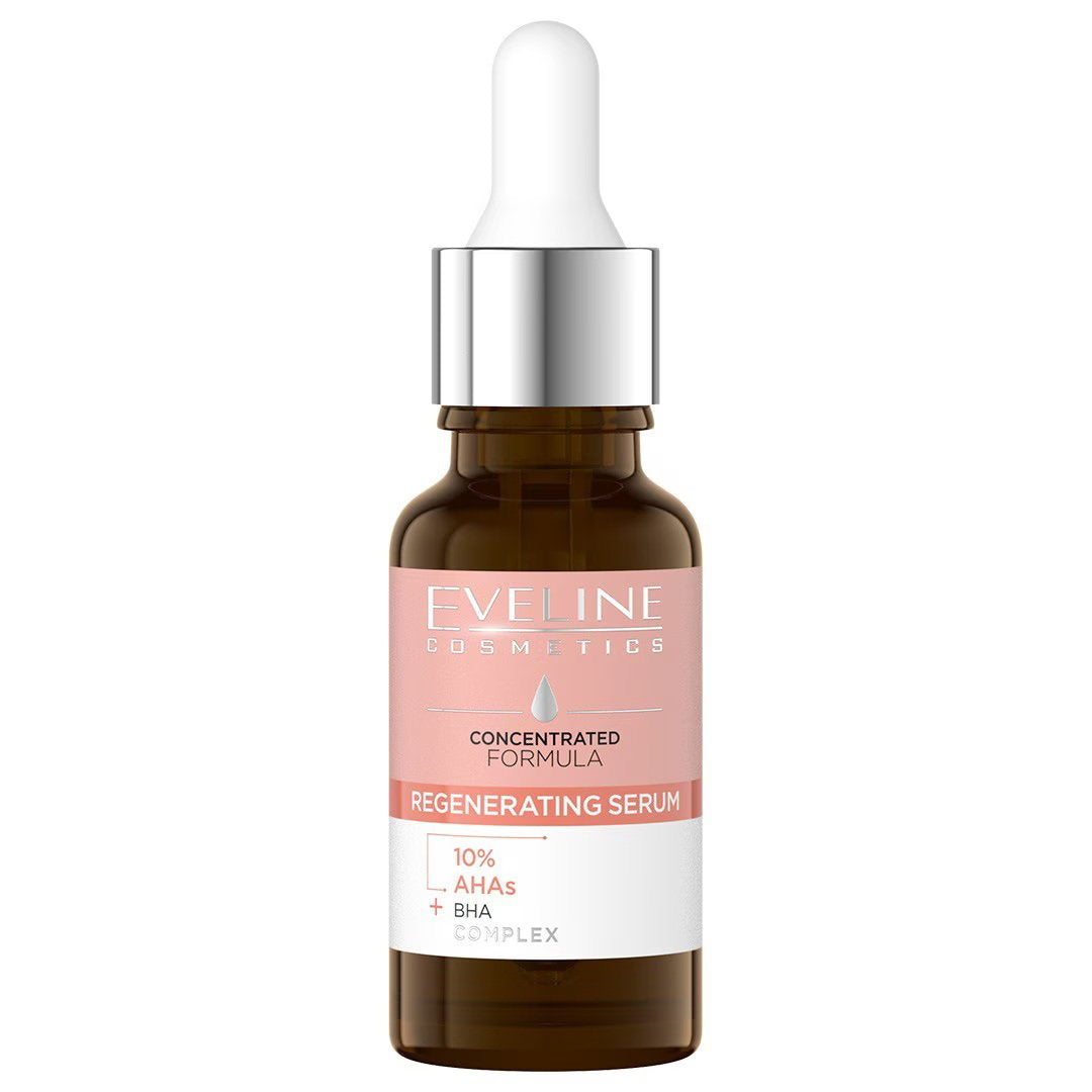 Eveline Cosmetics, Concentrated Formula, AHA/BHA, Regenerating, Serum, For Face, 18 ml *Tester
