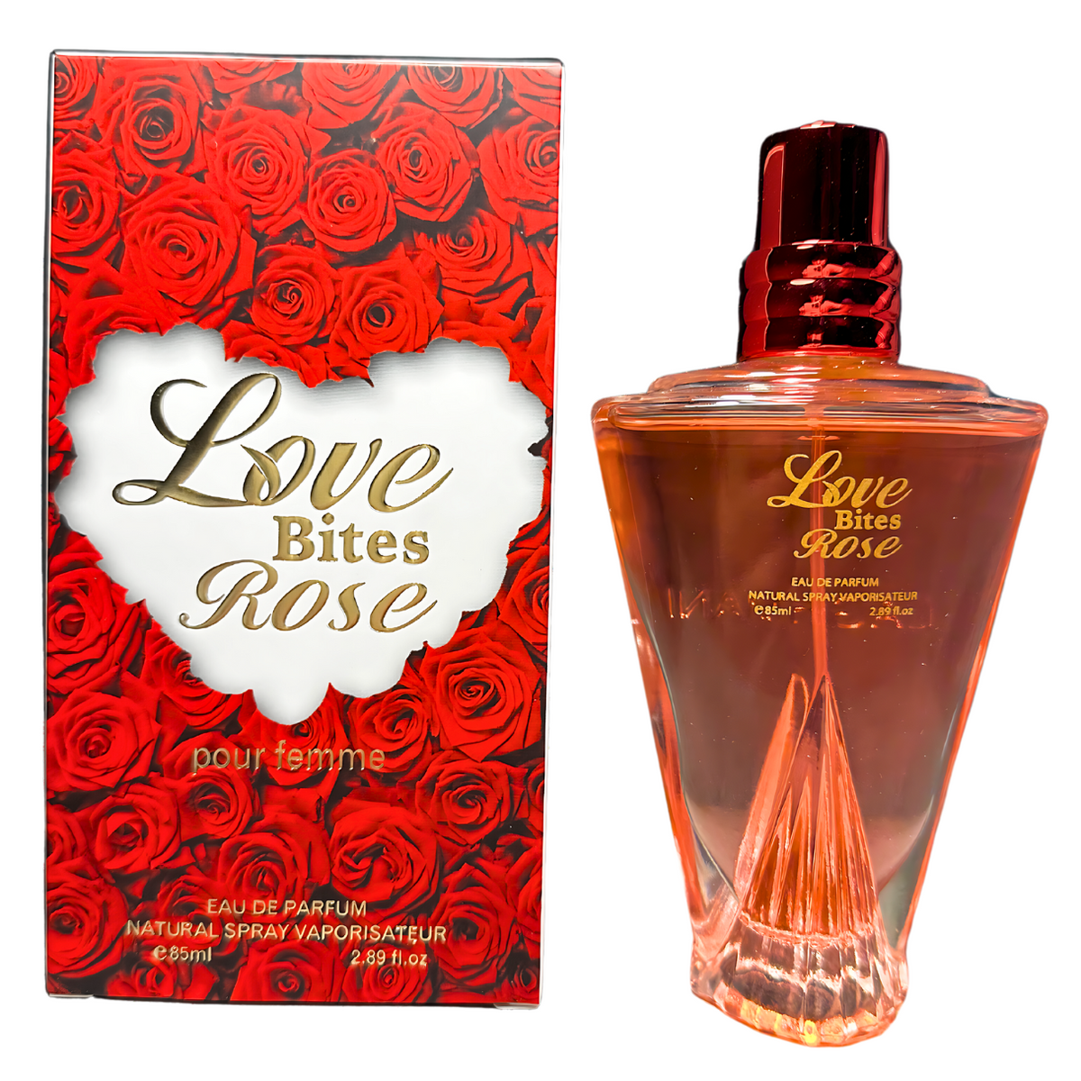Fine Perfumery, Love Bites Rose, Eau De Parfum, For Women, 85 ml