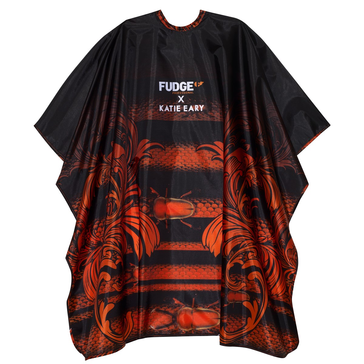 Fudge Professional, Katie Eary, Hairdressing Textile Cape, Red/Black
