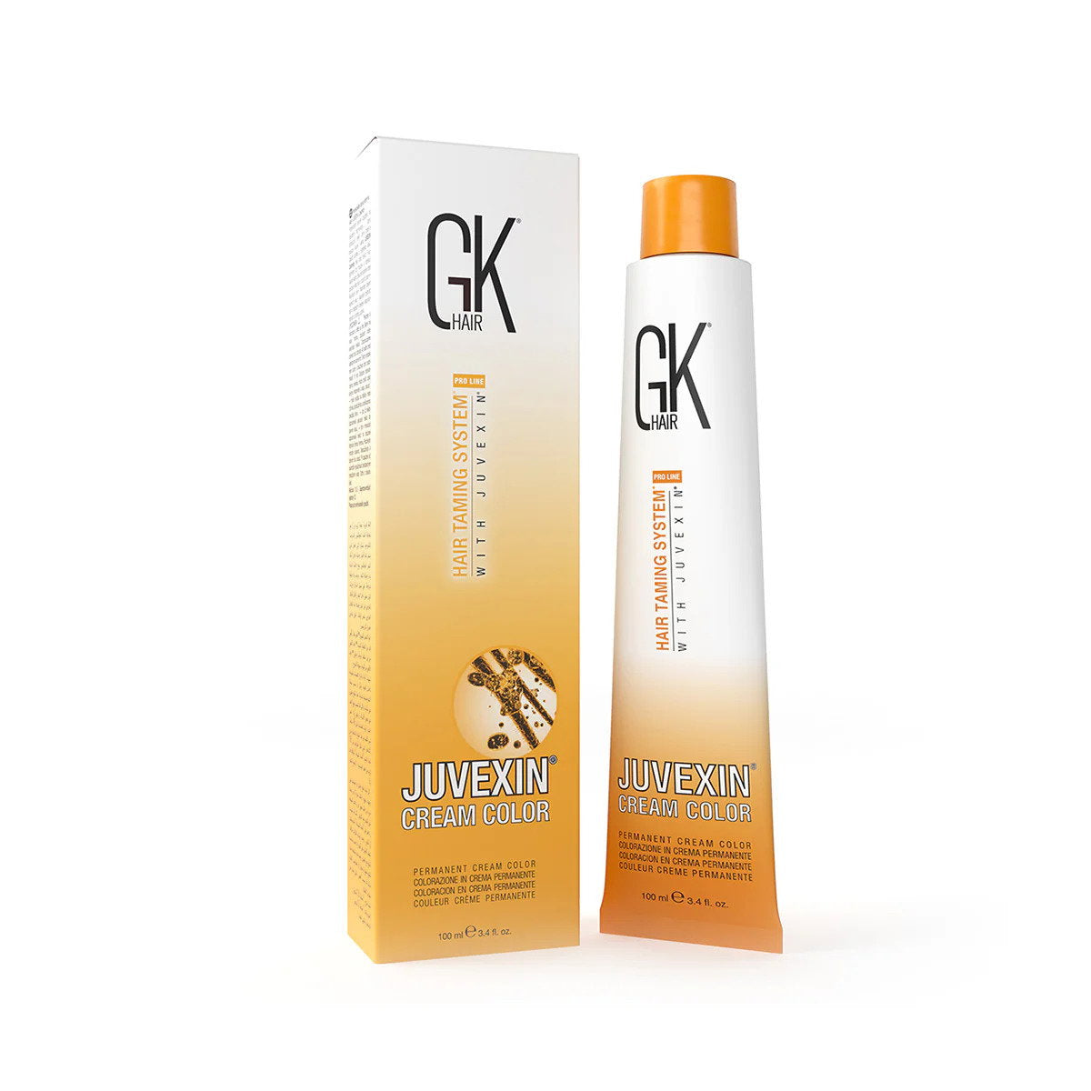 Global Keratin, Cream Colour, Permanent Hair Dye, 7.7 Sand Blonde, 100 ml