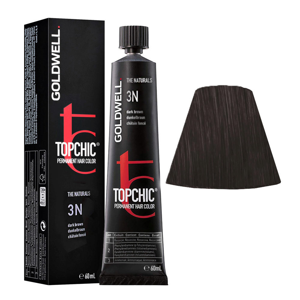 Goldwell, TopChic, Permanent Hair Dye, 03N Dark Brown, 60 ml