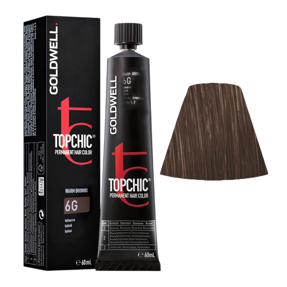Goldwell, TopChic, Permanent Hair Dye, 6G Tabacco, 60 ml