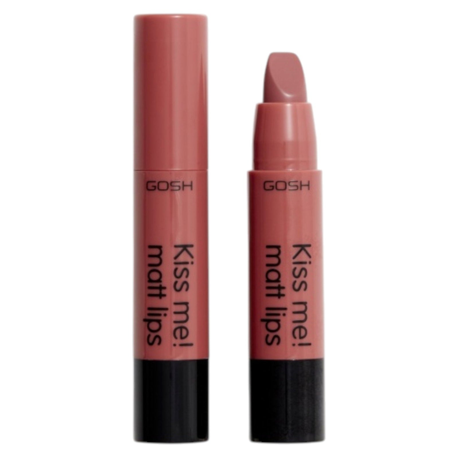 Gosh, Kiss Me!, Cream Lipstick, 008, Natural Kiss, 2 g