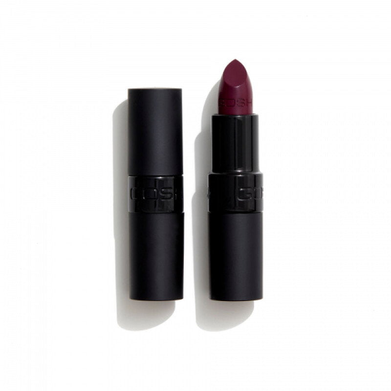 Gosh, Velvet Touch, Matte, Cream Lipstick, 008, Matt Plum, 4 g *Tester