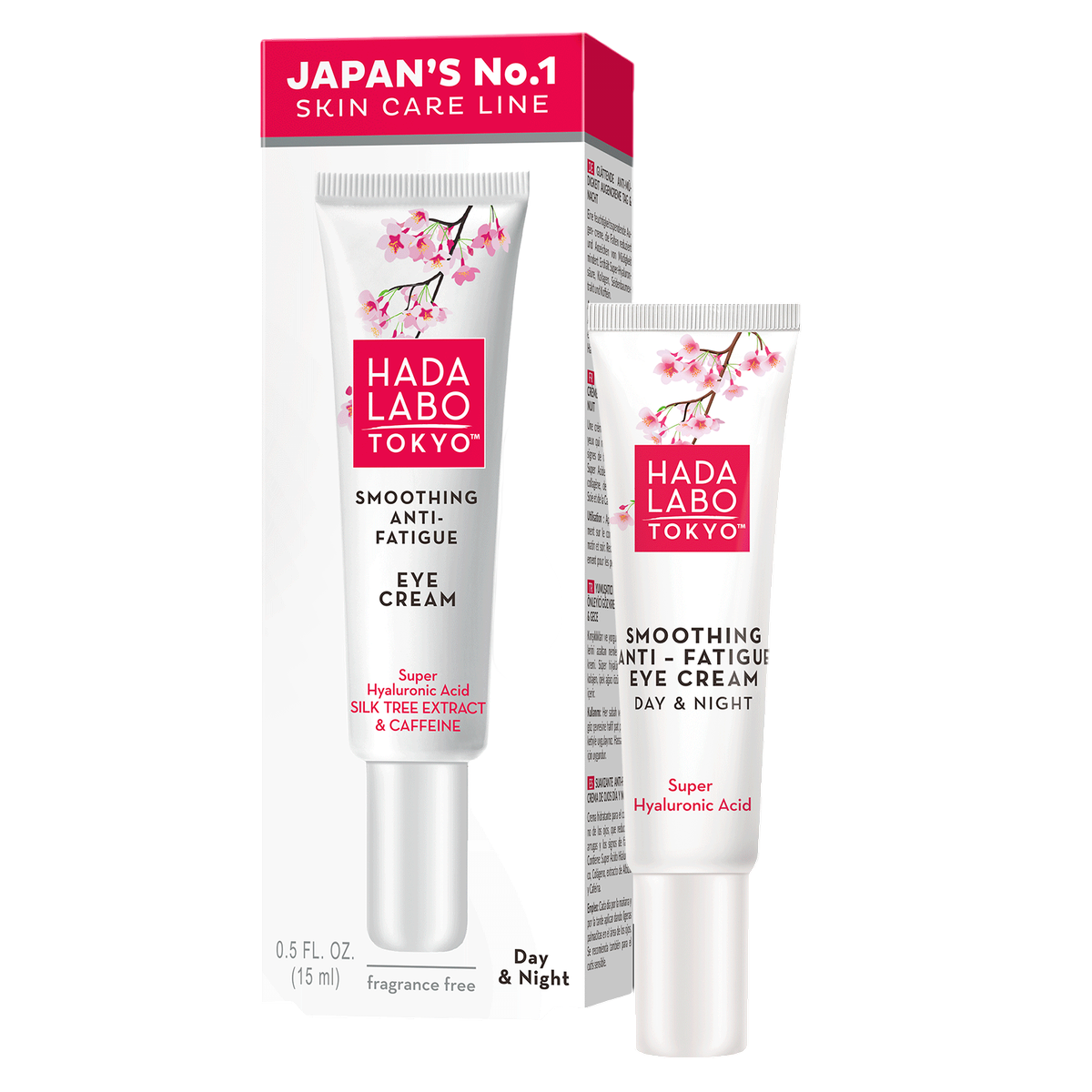 Hada Labo Tokyo, Hada Labo, Caffeine, Anti-Fatigue, Day & Night, Eye Cream, 15 ml