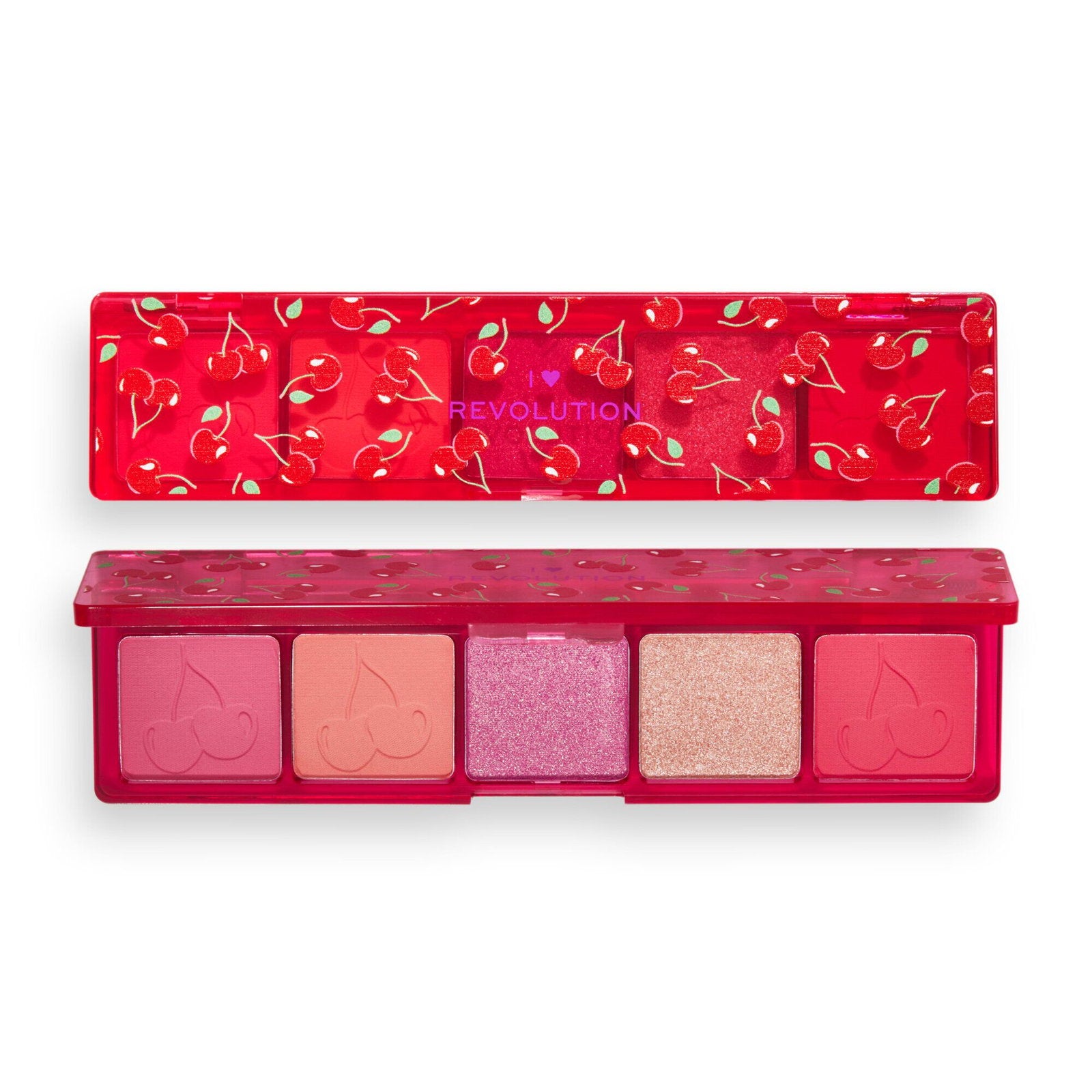 I Heart Revolution, Mini Match, Eyeshadow Palette, Cherry Please, 5 Shades, 11 g