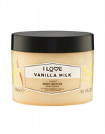 I Love, Signature Collection, Vegan, Hydrating, Vanilla Milk, Body Butter, 330 ml
