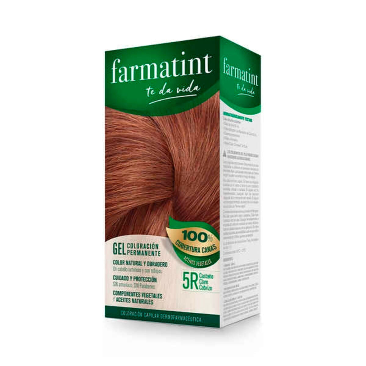 Permanent Dye Farmatint Nº 5r-Castano Claro Cobrizo (5 Units) product packaging
