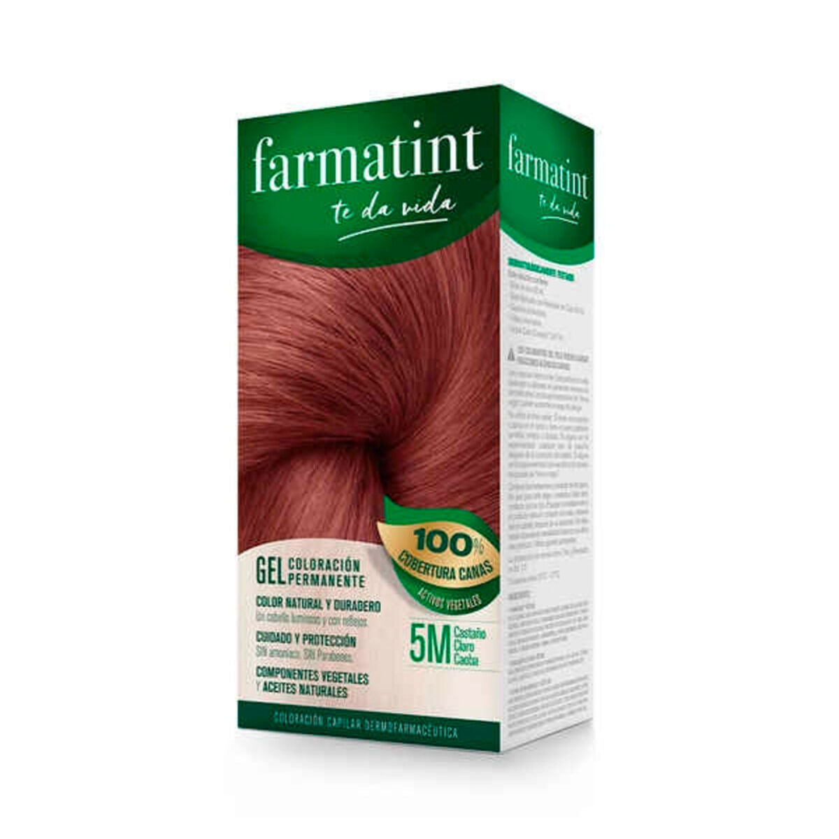 Permanent Dye Farmatint Nº 5m-Castano Claro Caoba (5 Units) product packaging