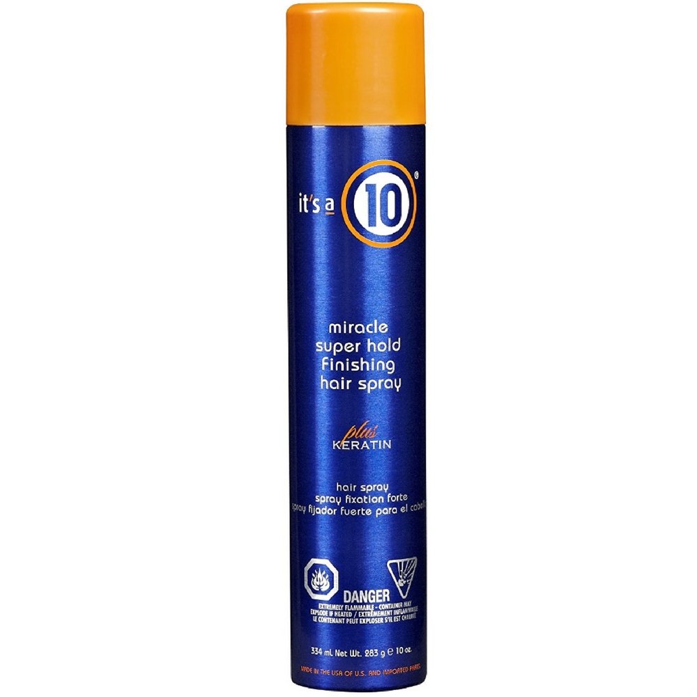 It's a 10, Miracle Super Hold Finishing Spray Plus Keratin, Hair Spray, Style, Extra Strong Hold, 334 ml