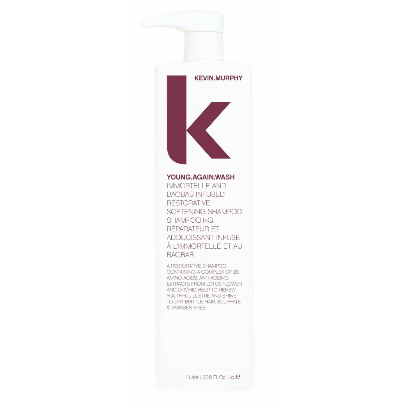 Kevin Murphy, Young Again, Hair Shampoo, For Hydration, 1000 ml