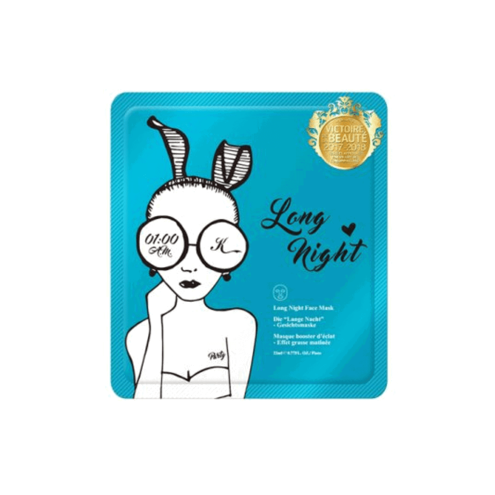 Kingirls, Long Night, Boosting, Sheet Mask, For Face, 22 ml *Tester