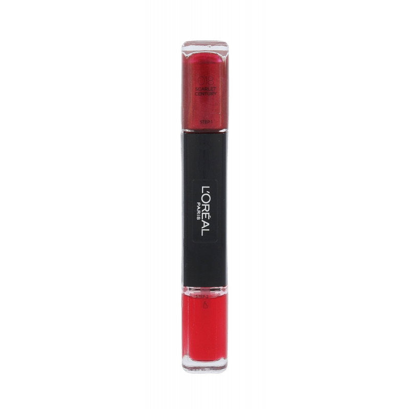 L'Oreal Paris, Infallible, Nail Polish 2-In-1, 018, Scarlet Century, 2 x, 5 ml