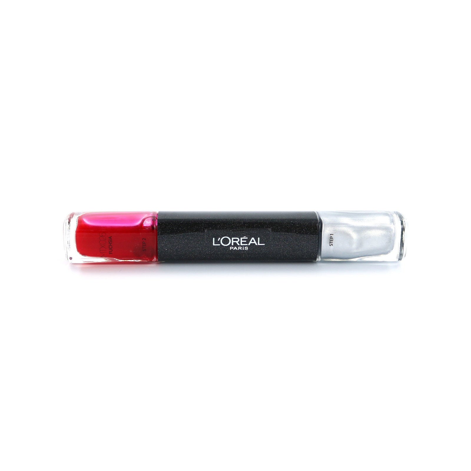 L'Oreal Paris, Infallible, Nail Polish 2-In-1, MTX 026, Fuschia, 2 x, 5 ml