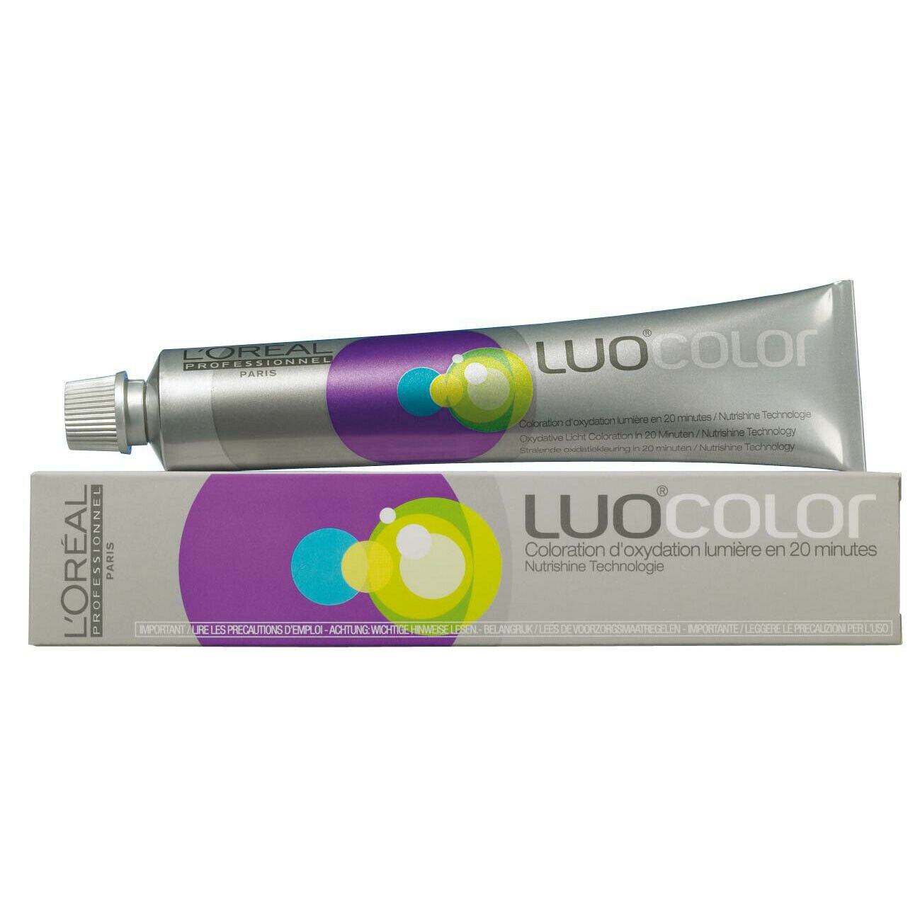 L'Oreal Professionnel, LuoColor, Ammonia-Free, Permanent Hair Dye, 5.52 Light Brown Mahogany Red, 50 ml