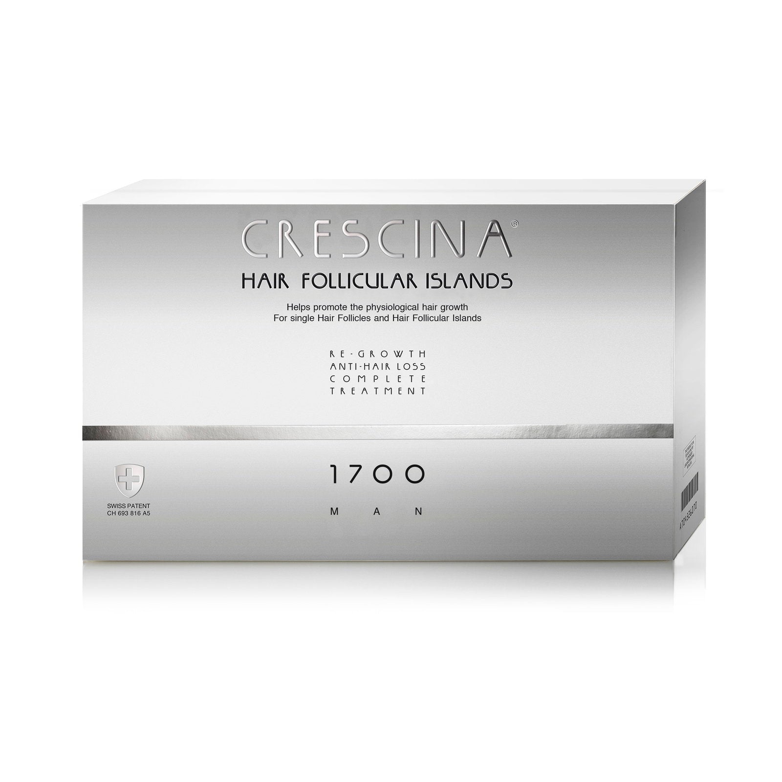 Labo Suisse, Crescina Follicular Islands 1700, For Growth Stimulation, Ampoules Treatment Serum, For Scalp, For Men, 20 pcs