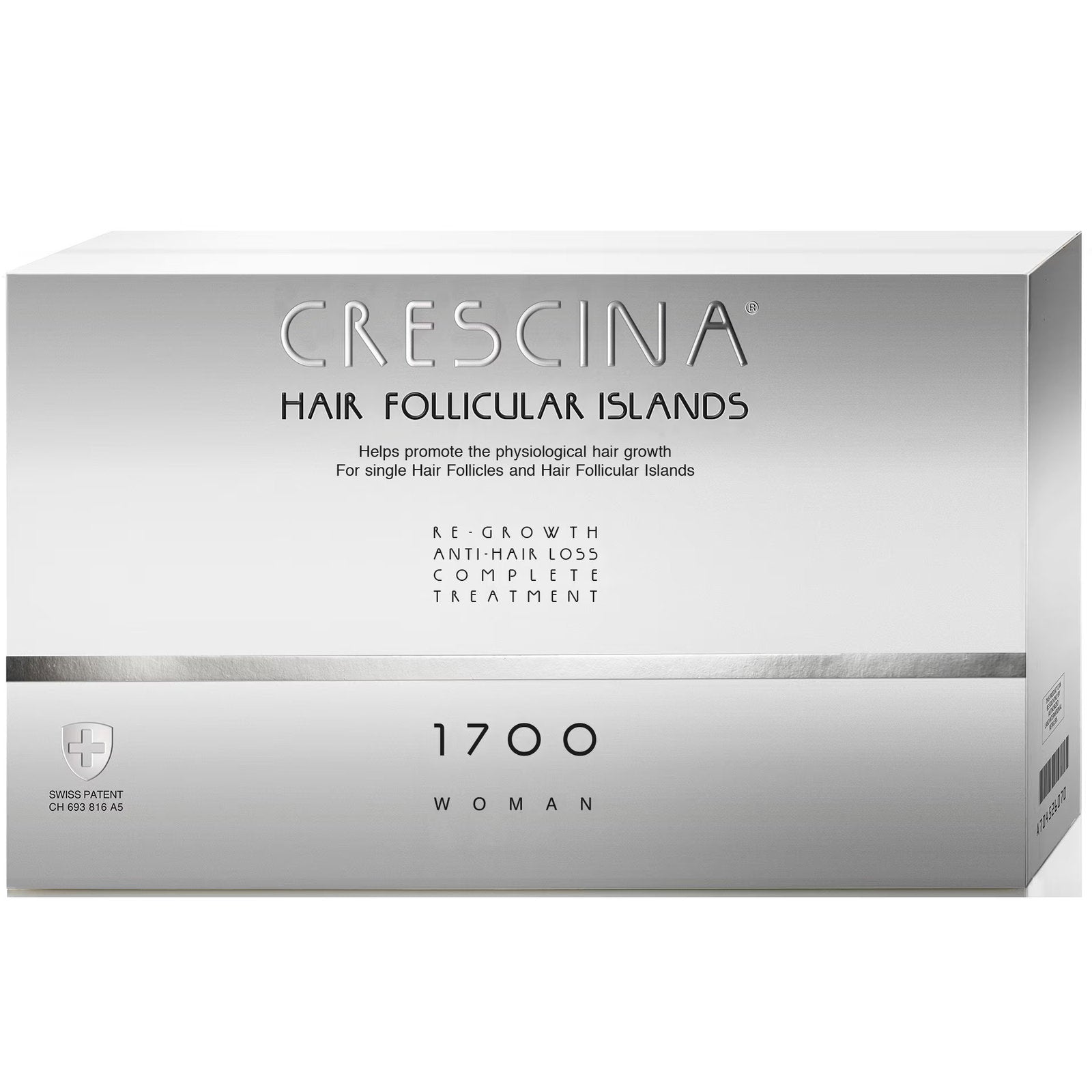 Labo Suisse, Crescina Follicular Islands 1700, For Growth Stimulation, Ampoules Treatment Serum, For Scalp, For Women, 10 +10 pcs