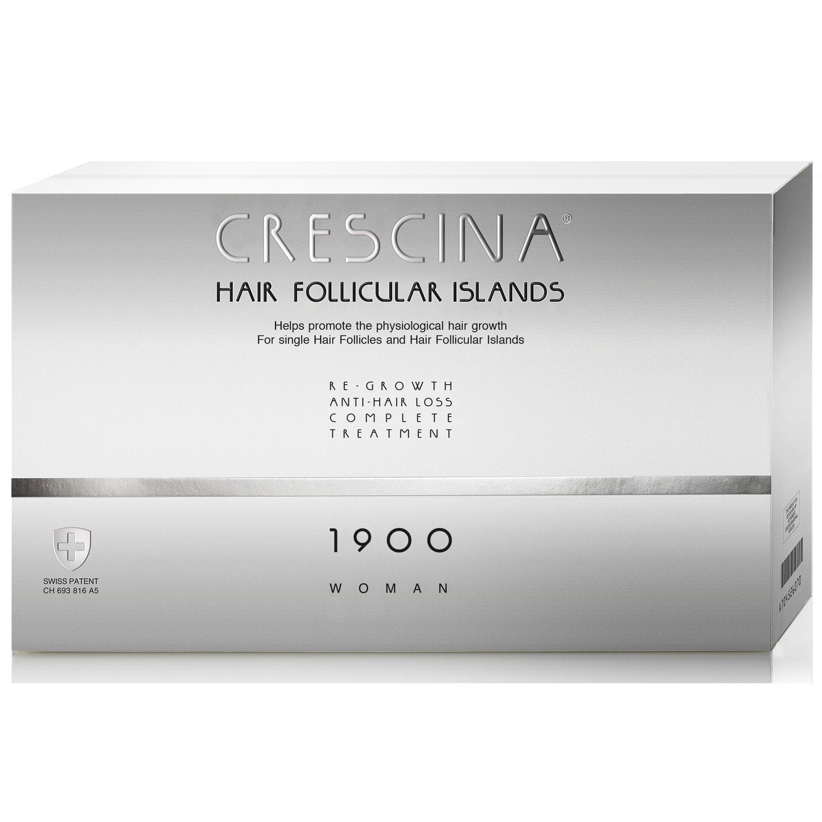 Labo Suisse,  Crescina Follicular Islands 1900, For Growth Stimulation, Ampoules Treatment Serum, For Scalp, For Women, 10 +10 pcs