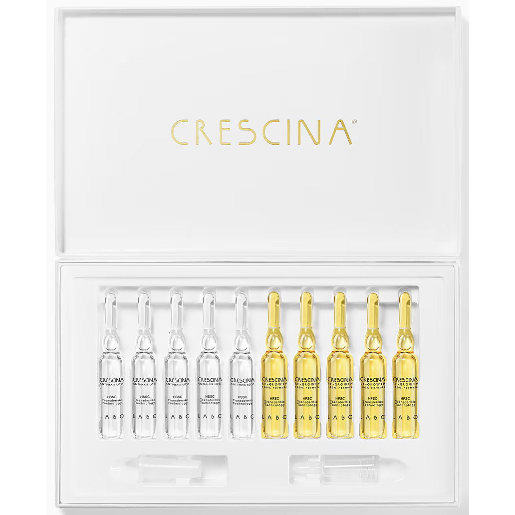 Labo Suisse, Crescina, Transdermic HFSC 500, For Growth Stimulation, Ampoules Treatment Serum, For Scalp, For Women, 10 + 10 pcs, 3.5 ml