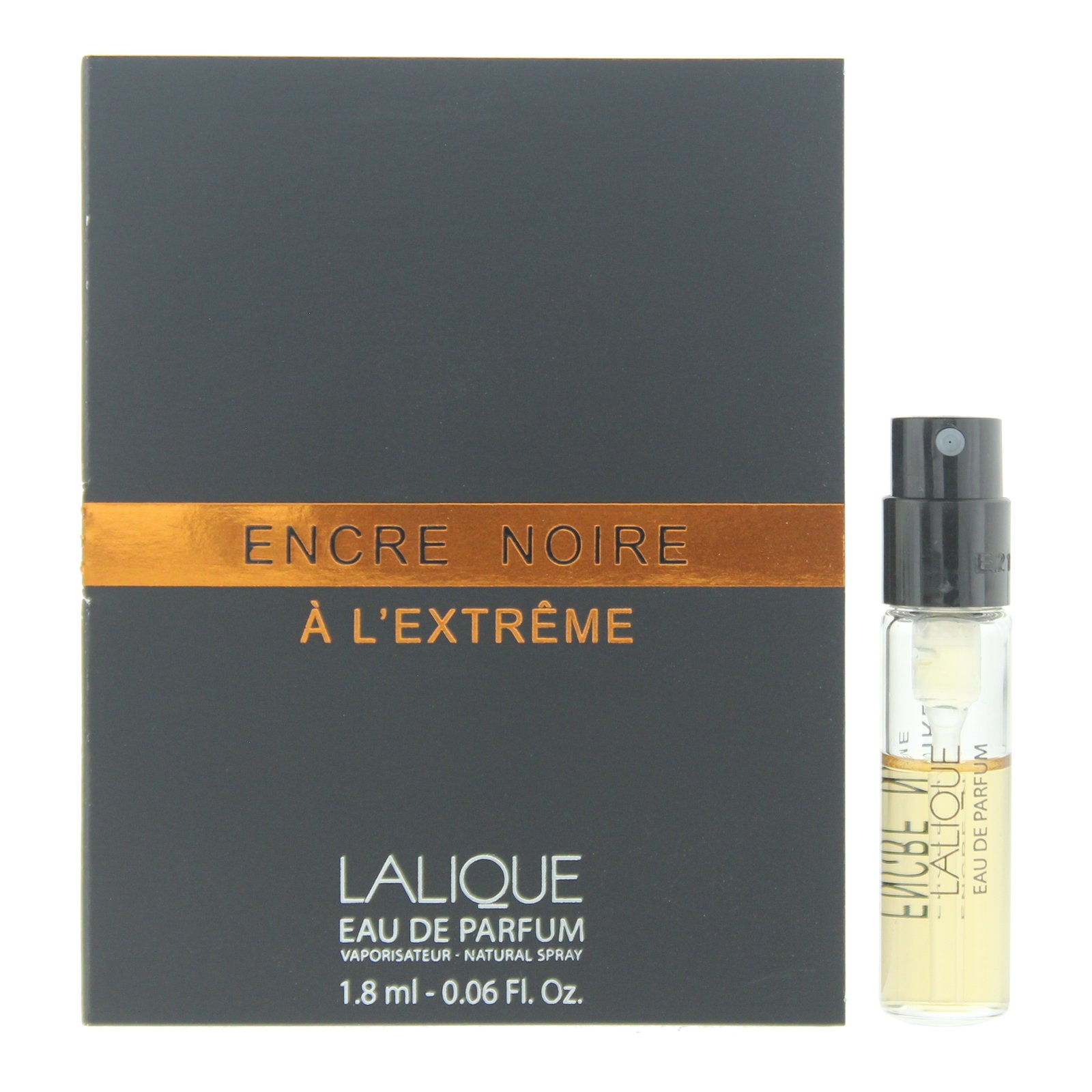Lalique, Encre Noire A L'Extreme, Eau De Parfum, For Men, 1.8 ml *Vial