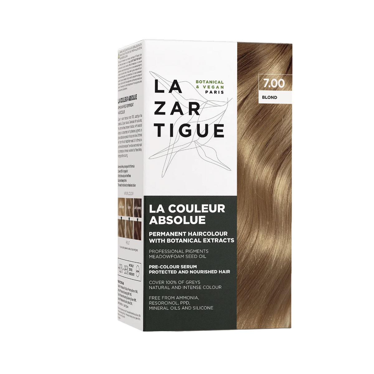 Lazartigue, La Couleur Absolue, Permanent Hair Dye, 7.00 Blond, 143 ml