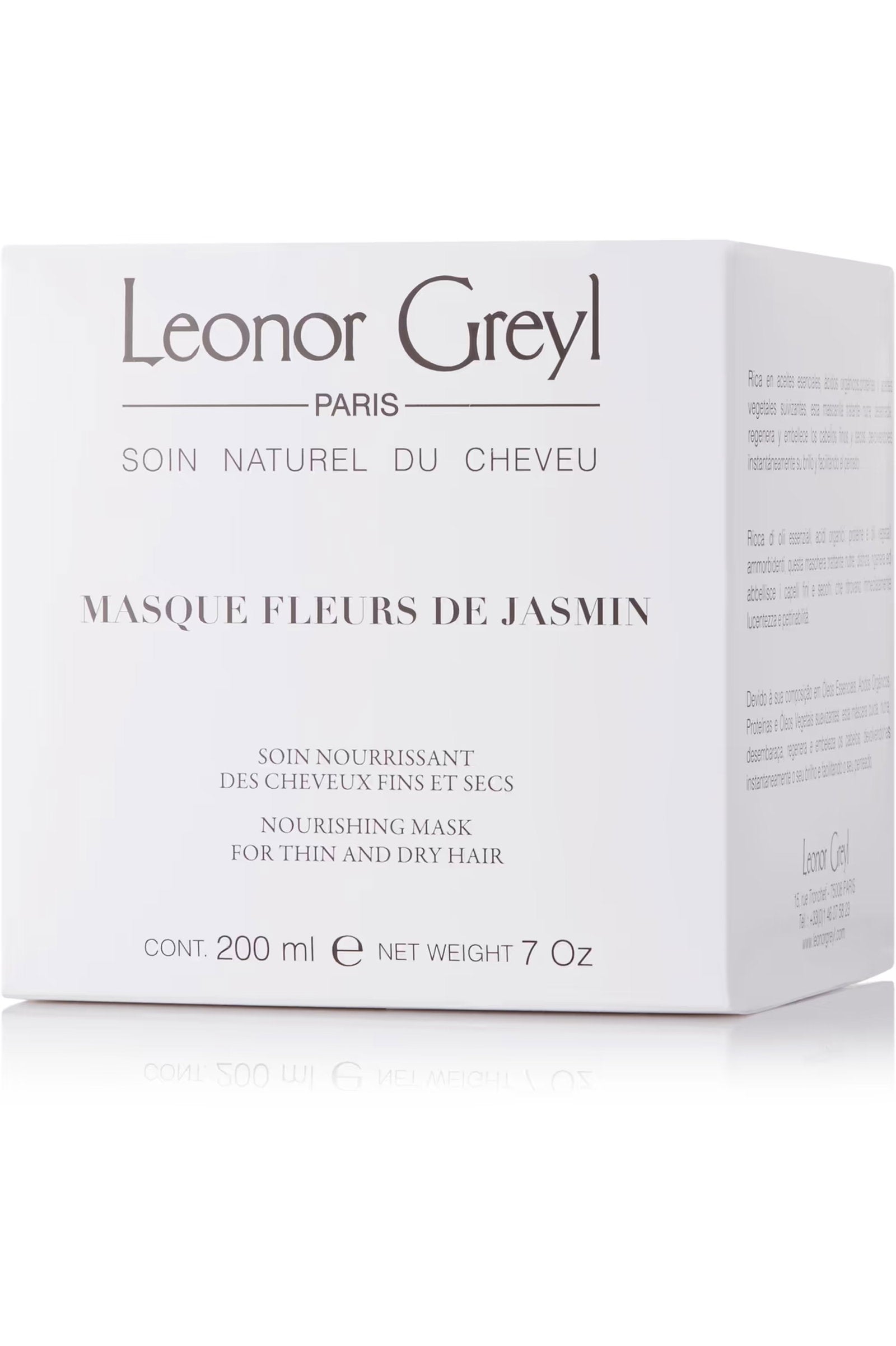Leonor Greyl,  Fleurs De Jasmin, Hair Treatment Cream Mask, For Nourishing, 200 ml