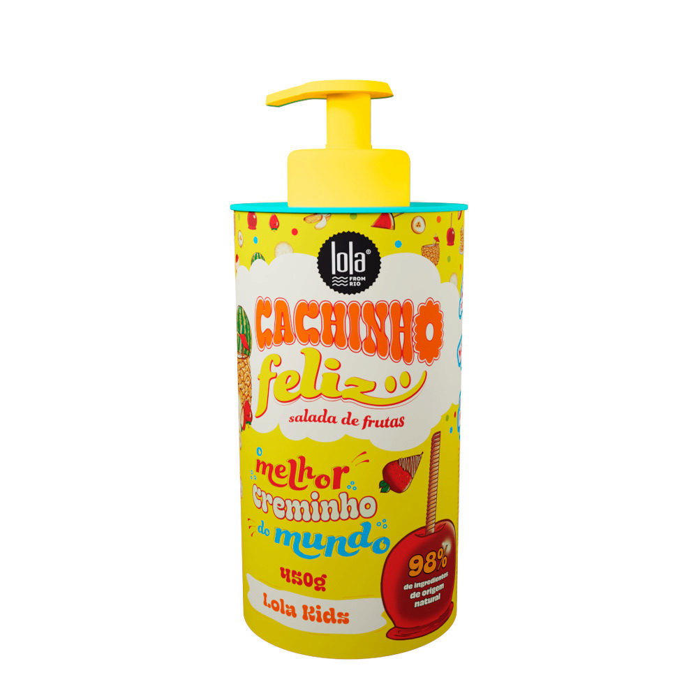 Lola Cosmetics, Cachinho Feliz Kids, Fruits, Hair Styling Cream, Flexible Hold, 480 g