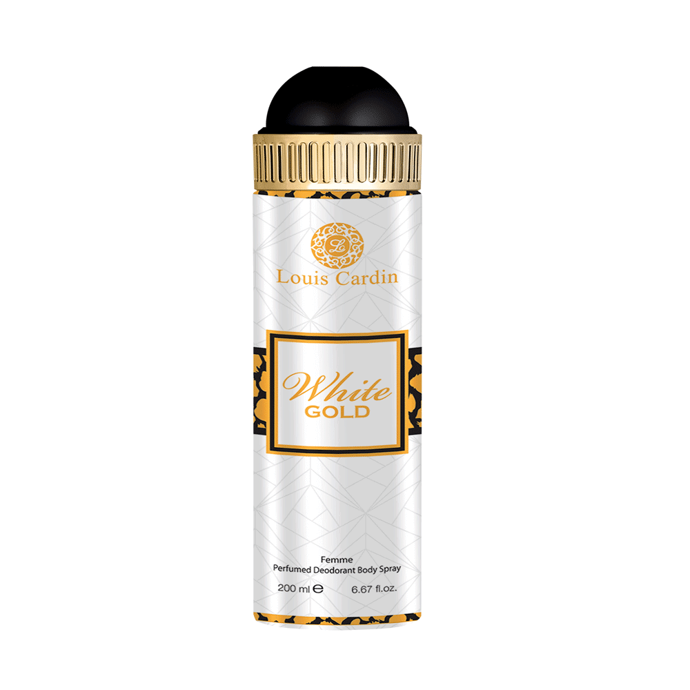 Louis Cardin, White Gold, Deodorant Spray, For Women, 200 ml