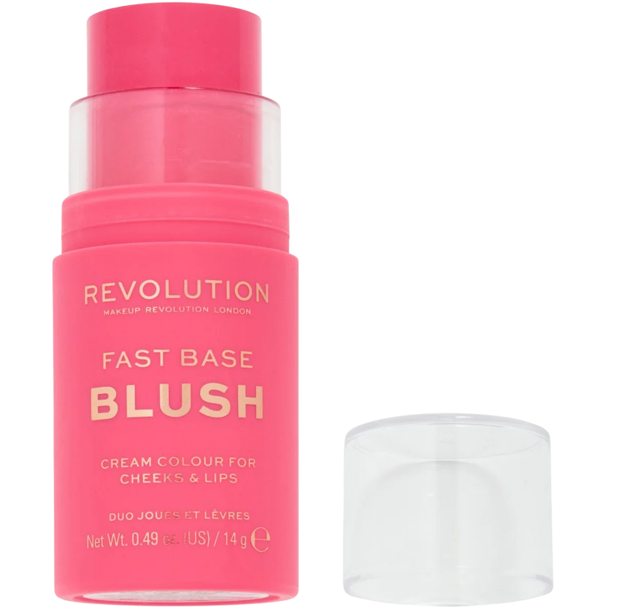 Makeup Revolution, Fast Base, Blush Stick, Rose, 14 g