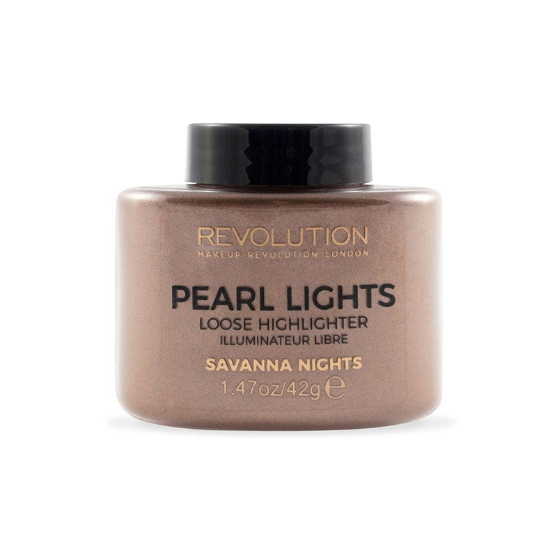 Makeup Revolution, Pearl Lights, Loose Highlighter Powder, Savannah Nights, 25 g
