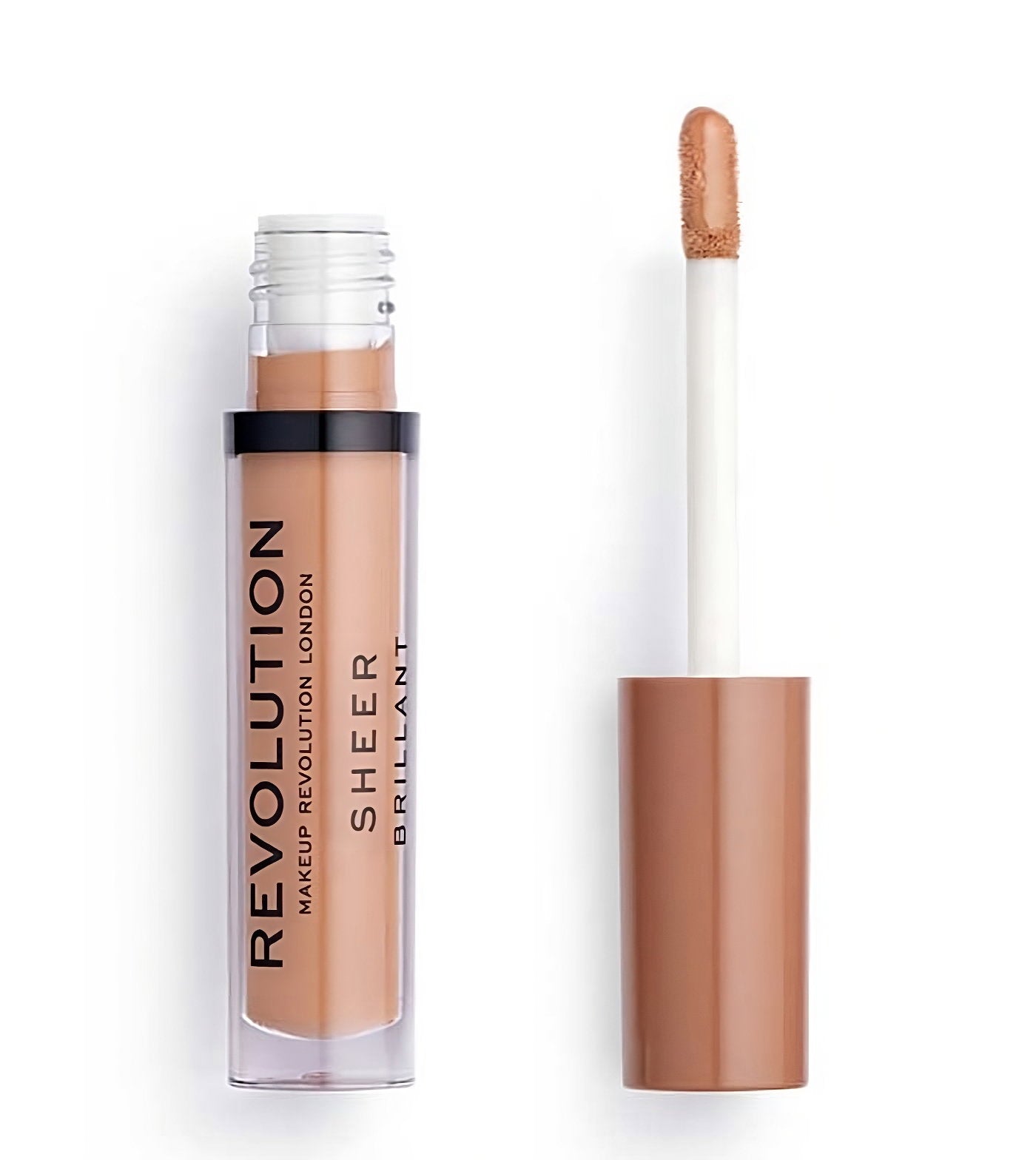 Makeup Revolution, Sheer Brillant, Vegan, Lip Gloss, 119, Hustle, 3.5 ml