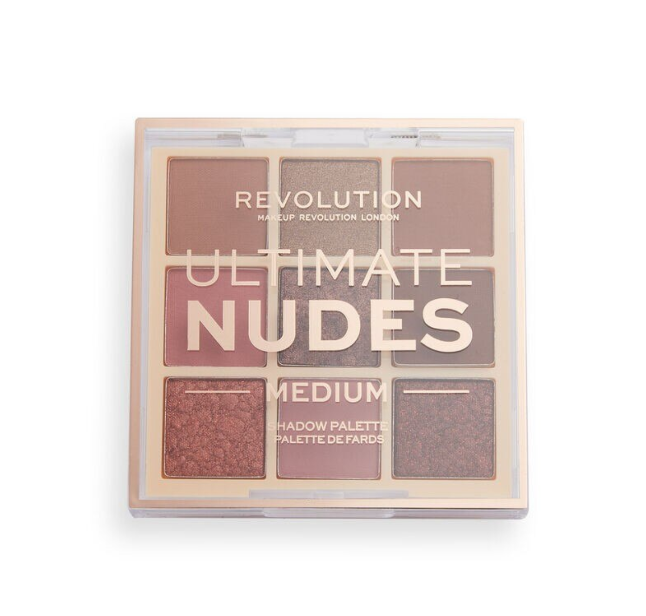 Makeup Revolution, Ultimate Nudes, Eyeshadow Palette, Medium, 8.1 g