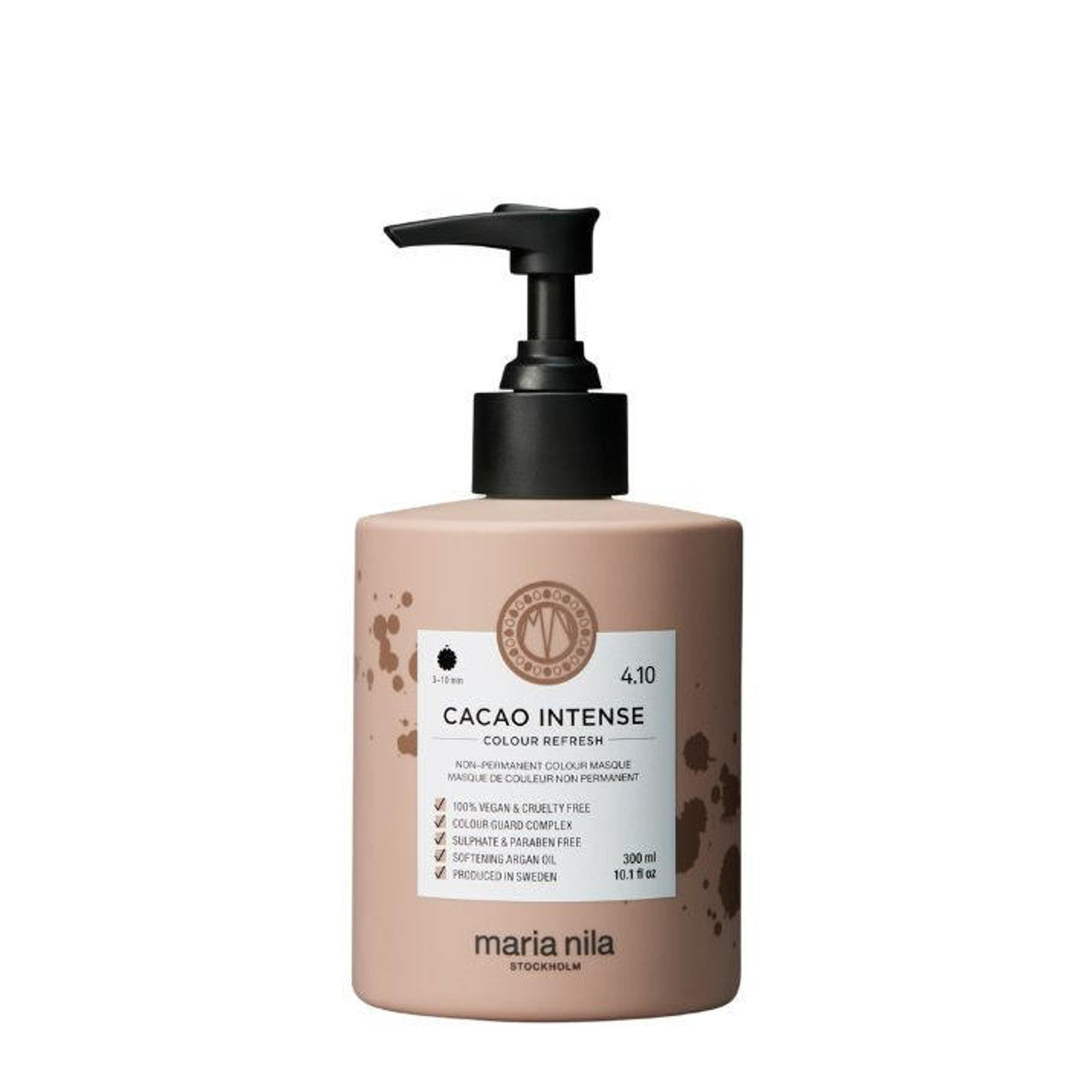 Maria Nila, Colour Refresh, Vegan, Hair Colouring Cream Mask, For Color Refreshing, 4.10 Cacao Intense, 300 ml