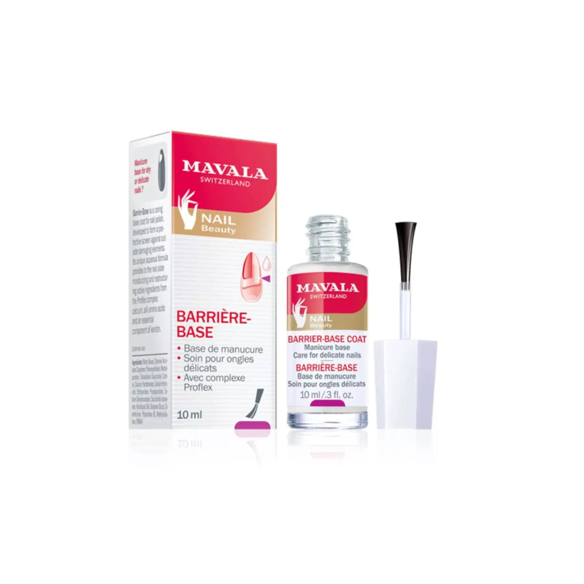 Mavala, Barrier Base Coat, Strengthening, Nail Strengthening Lacquer, 10 ml