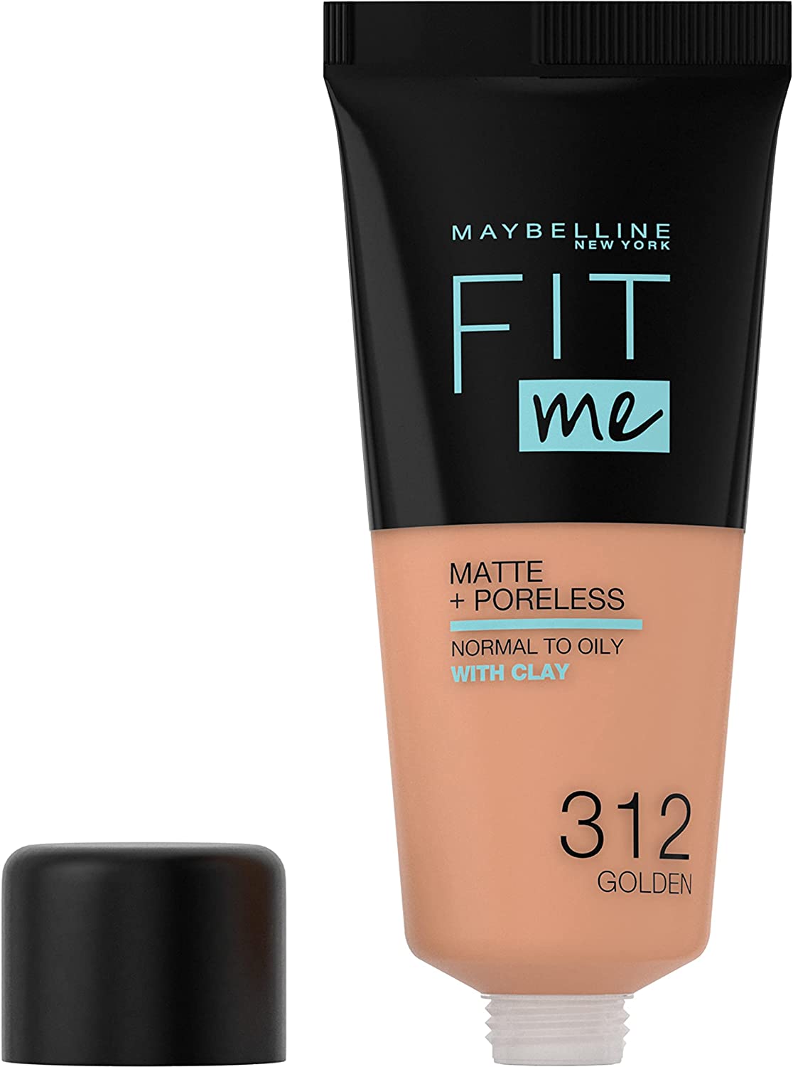 Maybelline, Fit Me Matte + Poreless, Liquid Foundation, 312, Golden, 30 ml