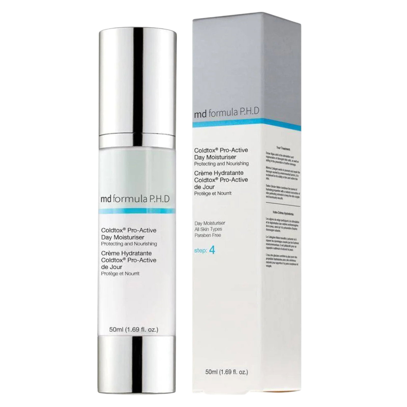 MD Formula P.H.D, Coldtox Pro-Active, Nourishing, Day, Cream, For Face, 50 ml