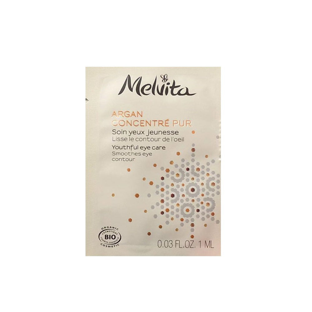 Melvita, Argan Concentre Pur, Organic, Smoothing, Eye Cream, 1 ml *Sample