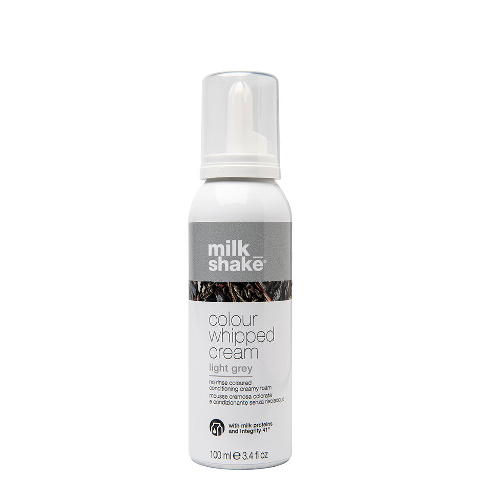 Milk Shake, Colour Whipped Cream, Organic Fruit Extracts, Hair Colour Leave-In Mousse,  Light Grey, 100 ml