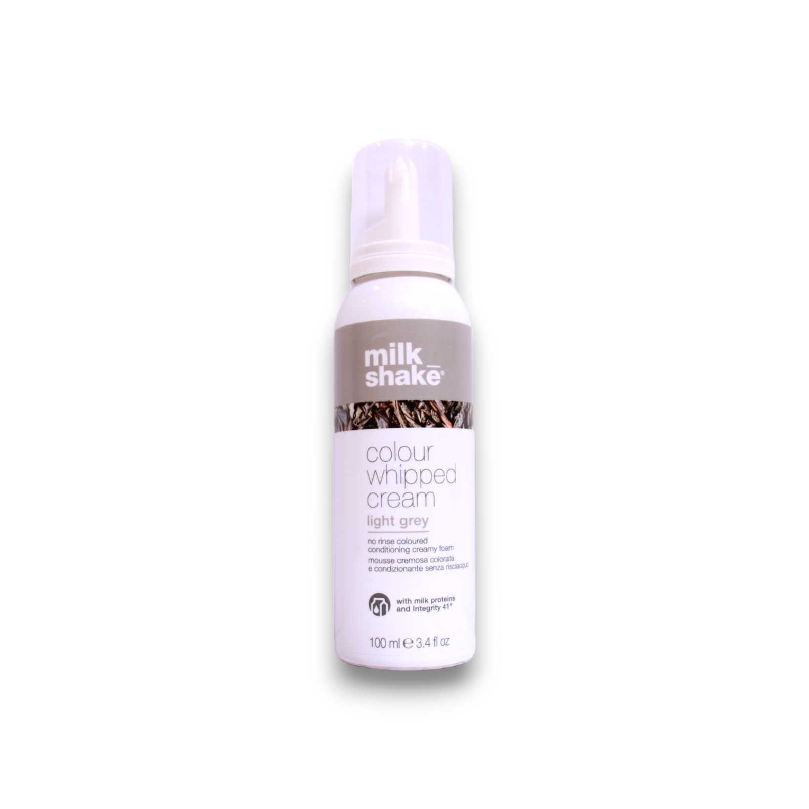 Milk Shake, Colour Whipped Cream, Organic Fruit Extracts, Hair Colour Leave-In Mousse,  Light Grey, 100 ml