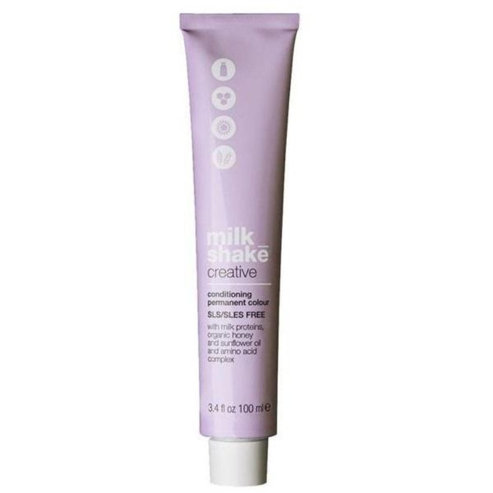Milk Shake, Creative, SLS/SLES-Free, Permanent Hair Dye, 6.136AG Ash Gold Dark Blond, 100 ml