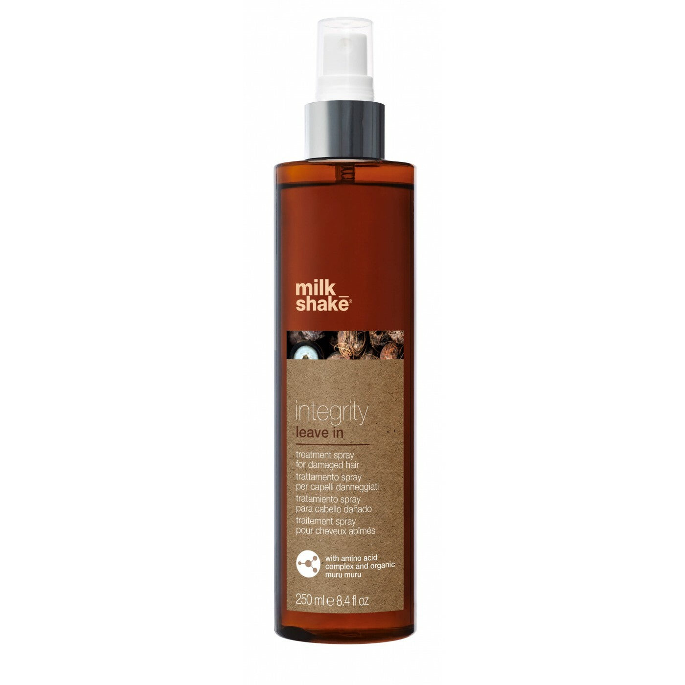 Milk Shake, Integrity Reconstruction System Leave-in, Hyaluronic Acid, Hair Spray Treatment, For Strengthening, 250 ml