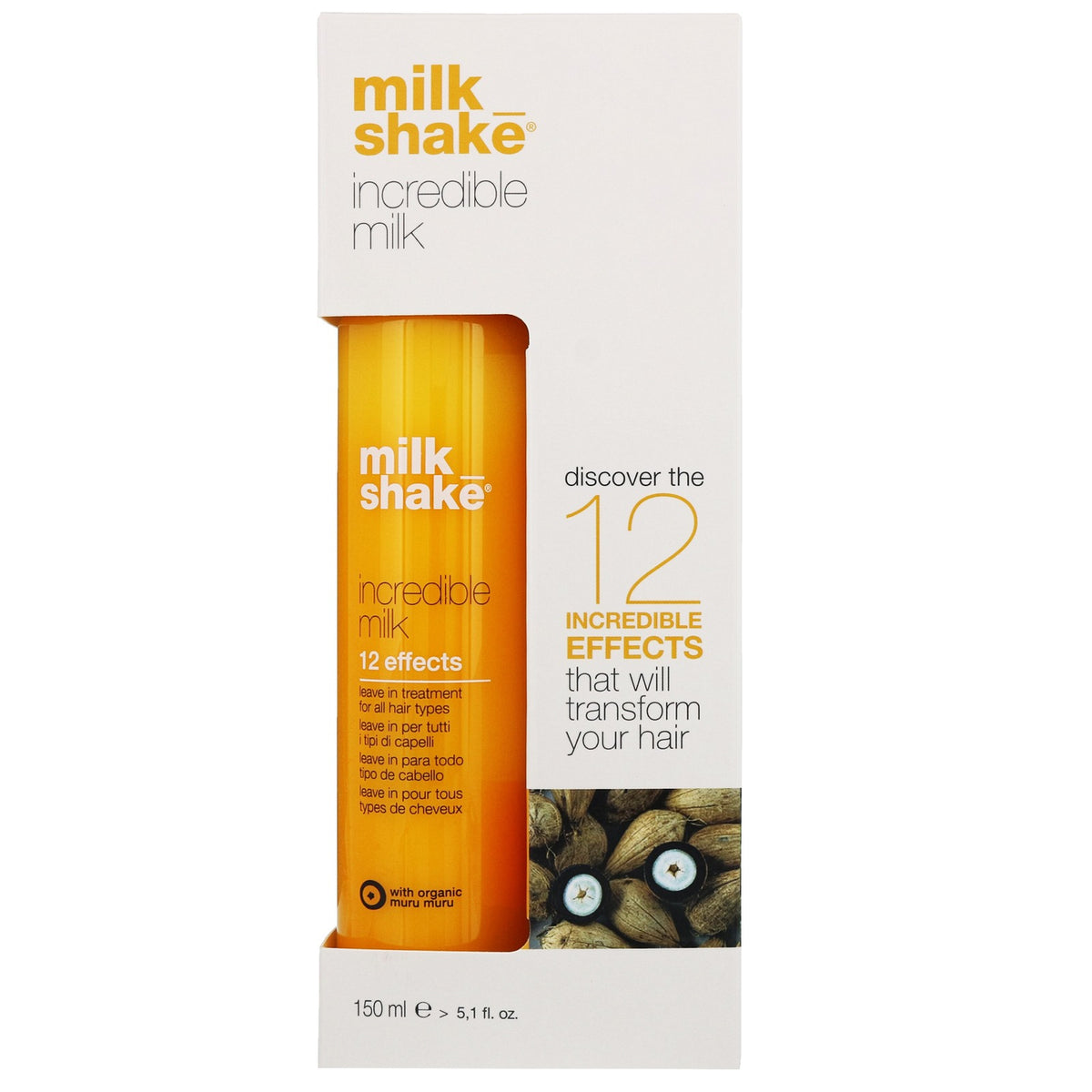 Milk Shake, Incredible Milk, Organic Fruit Extracts, Hair Spray Treatment, Repair/Protects/Volume & Shine, 150 ml
