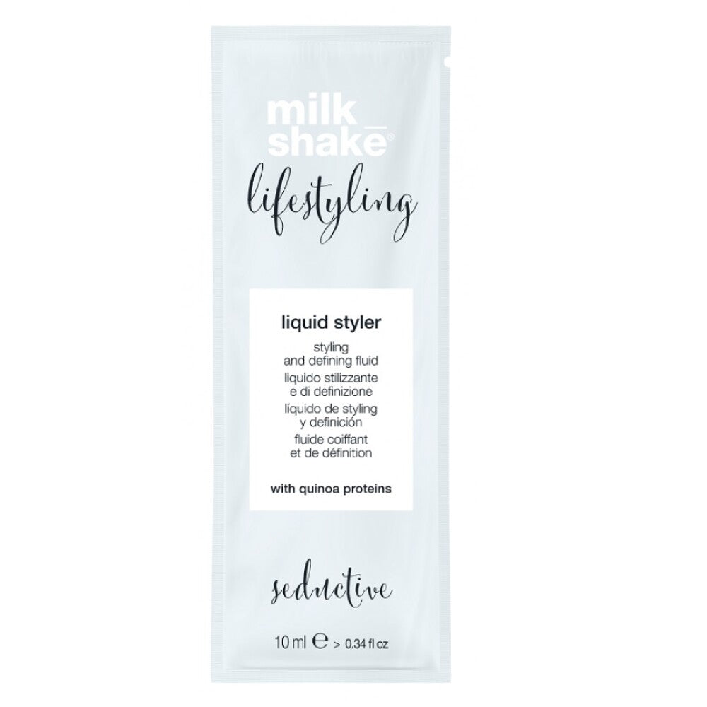 Milk Shake, Lifestyling Liquid Styler, UV Filter, Hair Styling Lotion, 10 ml