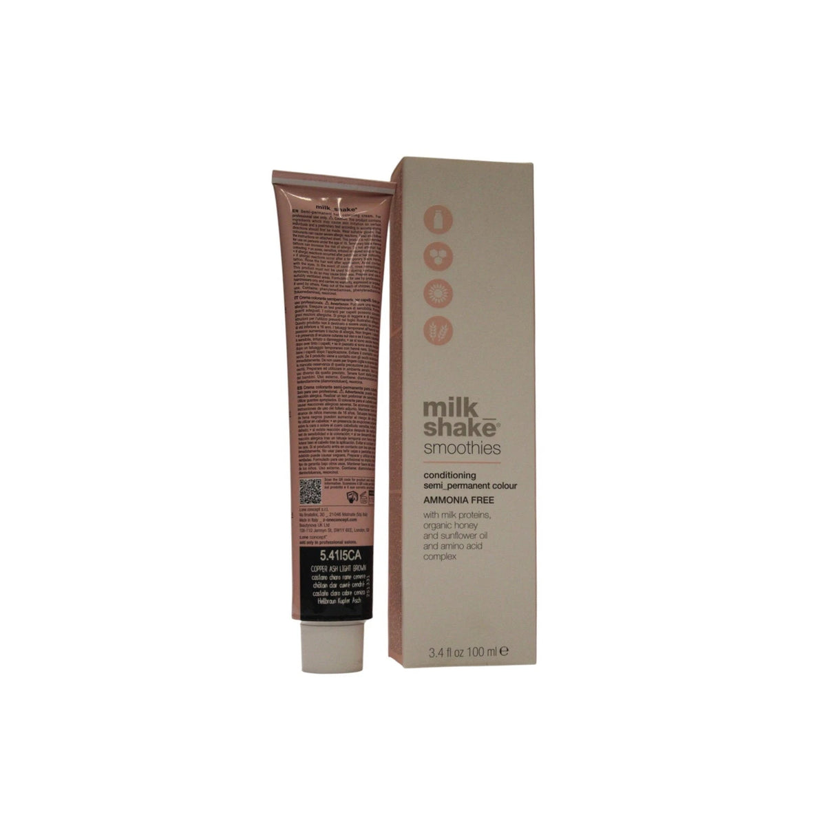 milk_shake Smoothies Conditioning Semi-Permanent Colour 5.41/5CA Copper Ash Light Brown 100 ml
