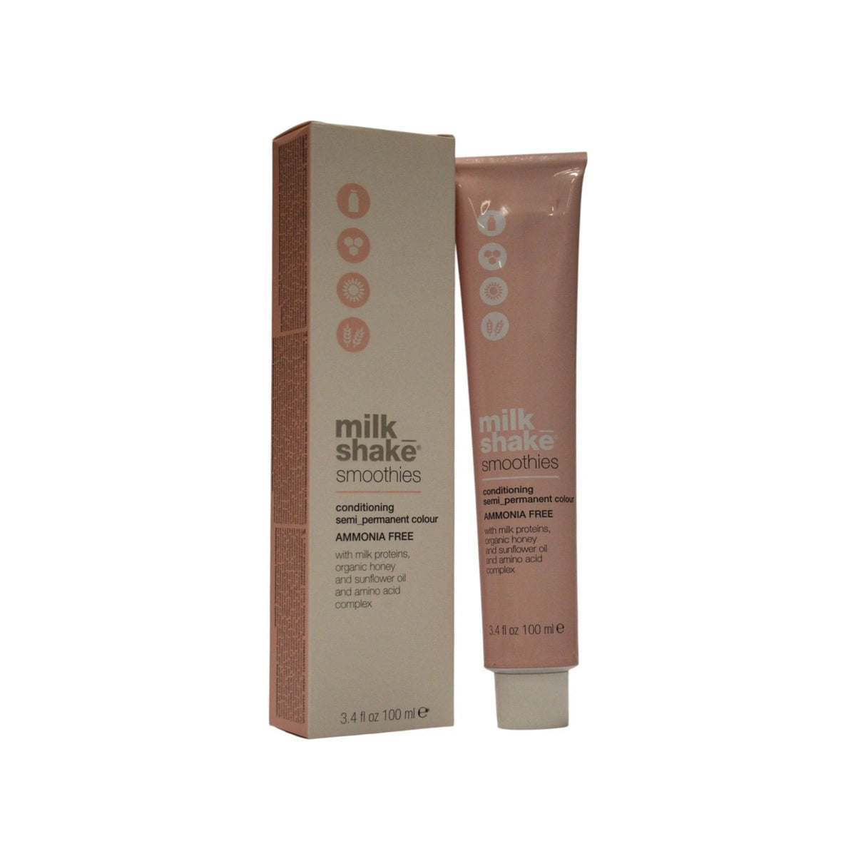 milk_shake Smoothies Semi-Permanent Hair Dye 7.34 Medium Golden Copper 100 ml