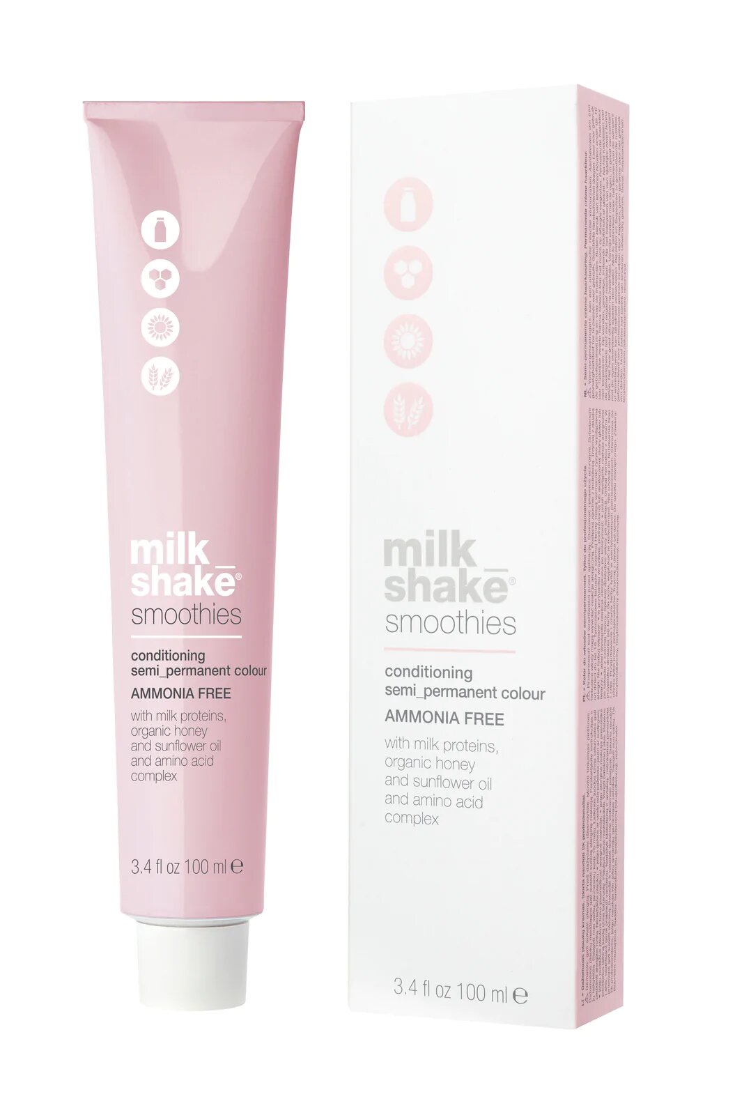 Milk Shake, Smoothies, Semi-Permanent Hair Dye, 9.07 Natural Violet Very Light Blonde, 100 ml